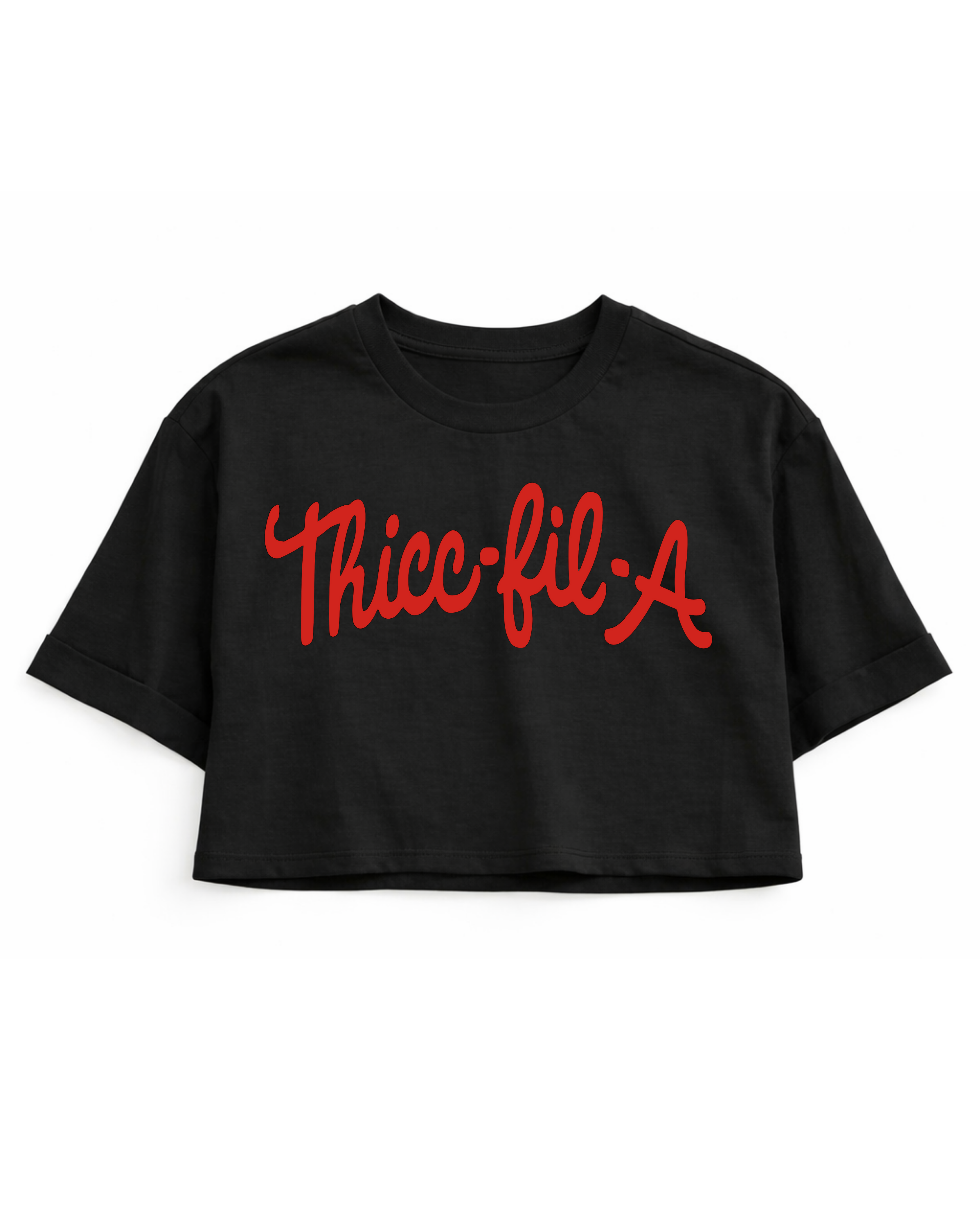 Thicc-Fil-A Crop Top
